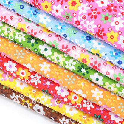 Floral Polyester Fabric, Simple Print Cloth for Shirts & Curtains