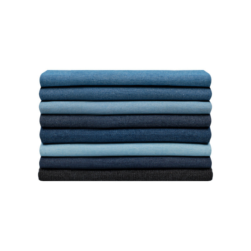 Heavy Washed Denim Fabric, Cotton Twill, for Jackets, Pants & Skirts