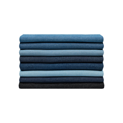 Heavy Washed Denim Fabric, Cotton Twill, for Jackets, Pants & Skirts