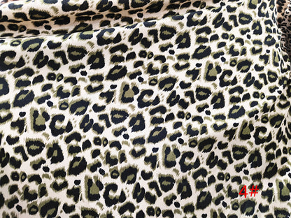 Leopard Print Chiffon Fabric, Sheer Polyester for Dresses & Scarves - Leopard 4
