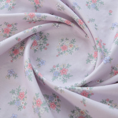 Floral Double Gauze Cotton Fabric - Home Decor & Apparel by the Yard - Apricot Rain Wave