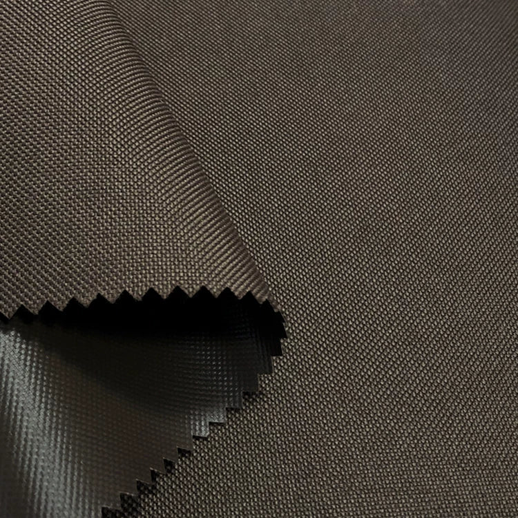 600D Oxford Fabric, Waterproof PVC Coated for Tents & Bags - Coffee