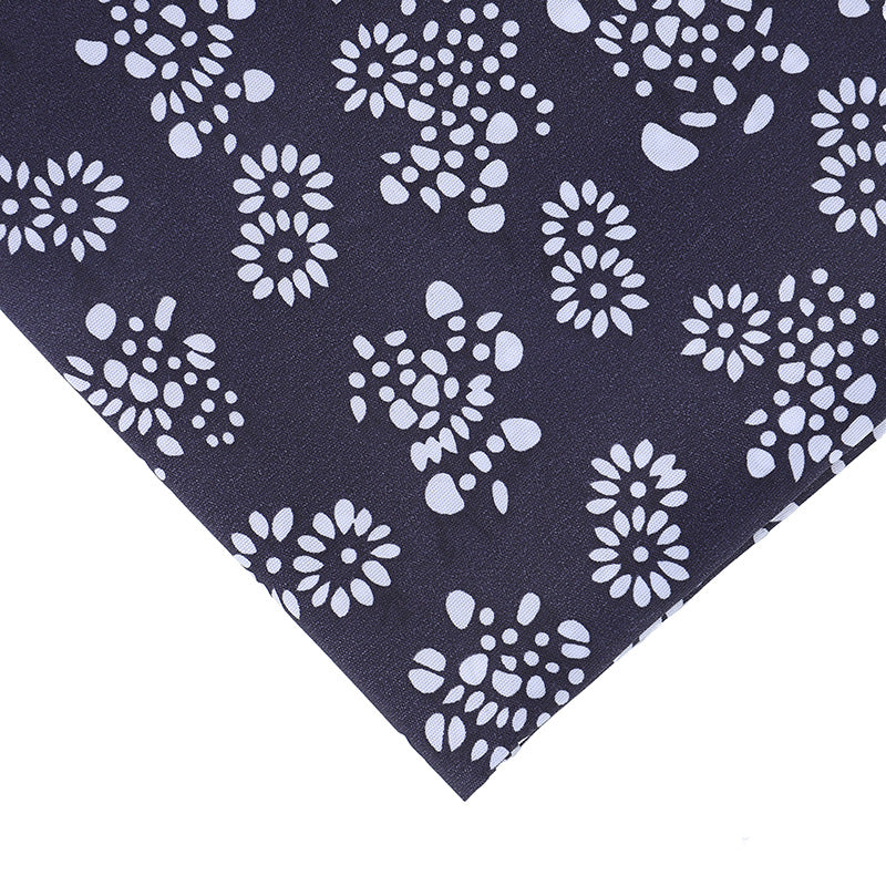Brushed Pongee Floral Fabric, Vintage Ethnic Cloth for Table & Backdrop