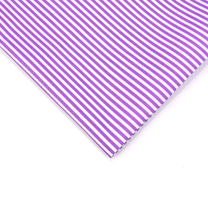 Stripe Polyester Fabric - Bags & Craft by the Yard - Purple