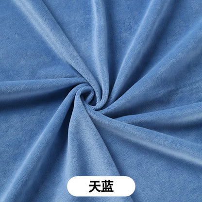 Crystal Velvet Doll Skin Fabric, Short Pile, for Plush Dolls, Toys & Linings - Sky Blue