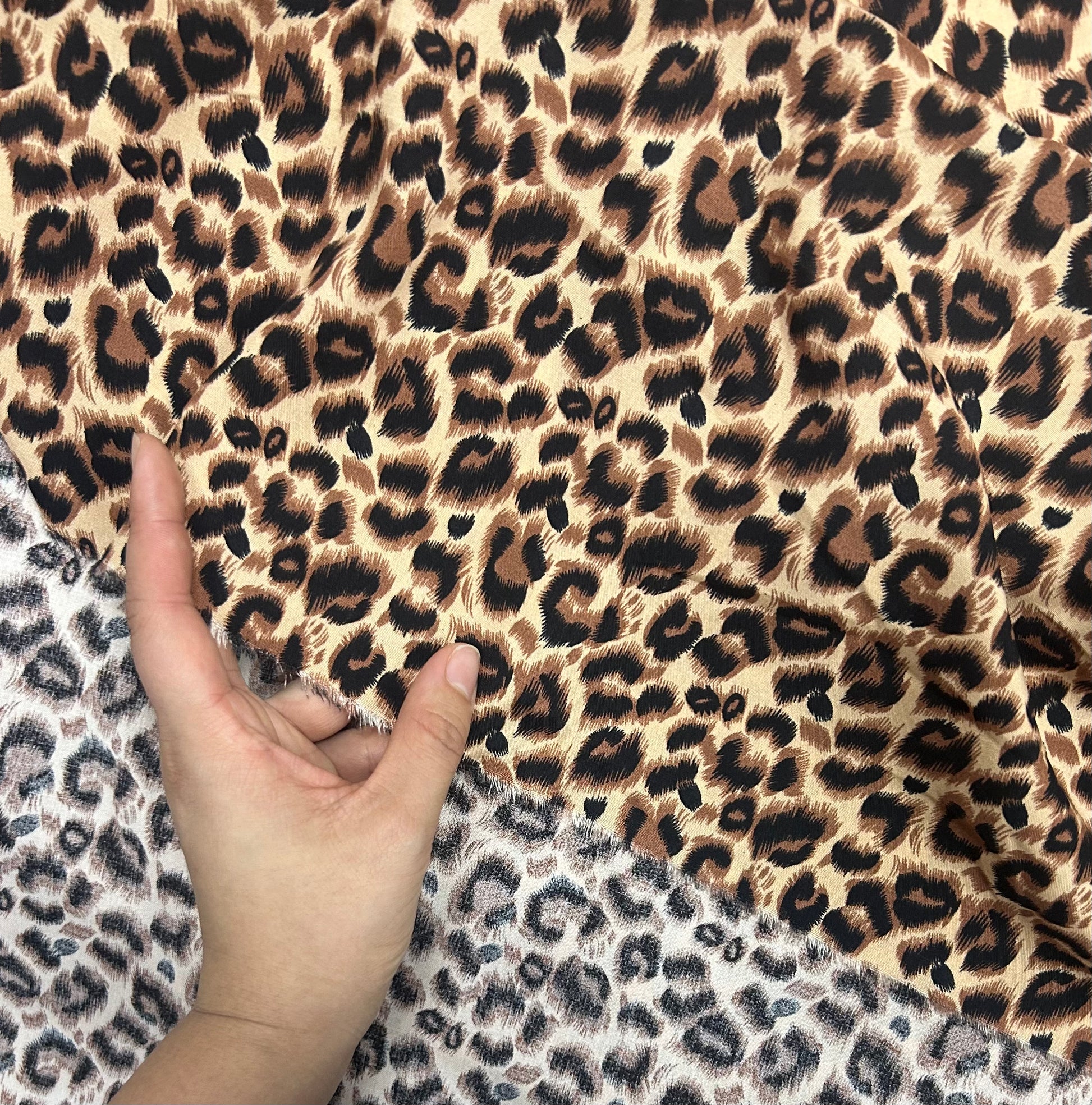 Rayon Fabric, Classic Leopard Print, for Dresses & Pants - Classic Leopard
