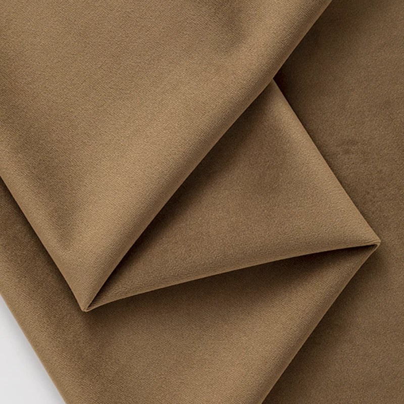 Pink Velvet Fabric, 17 Colors for Sofa Covers, Curtains & Backdrops - Light Brown