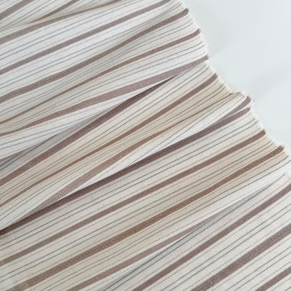 Cotton Shirting Fabric, Retro Stripe & Polka, for Shirts, Skirts & Hair Scrunchies