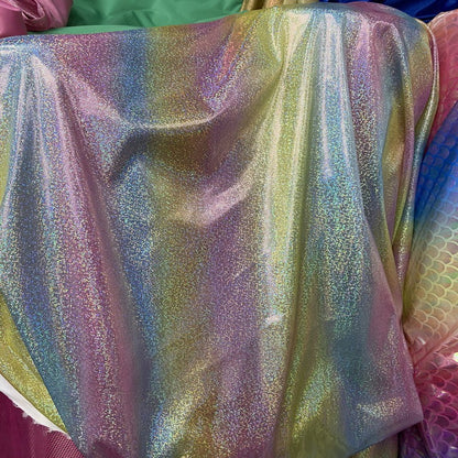 Silver Foil Stretch Stage Fabric, for Live Stream & Stage