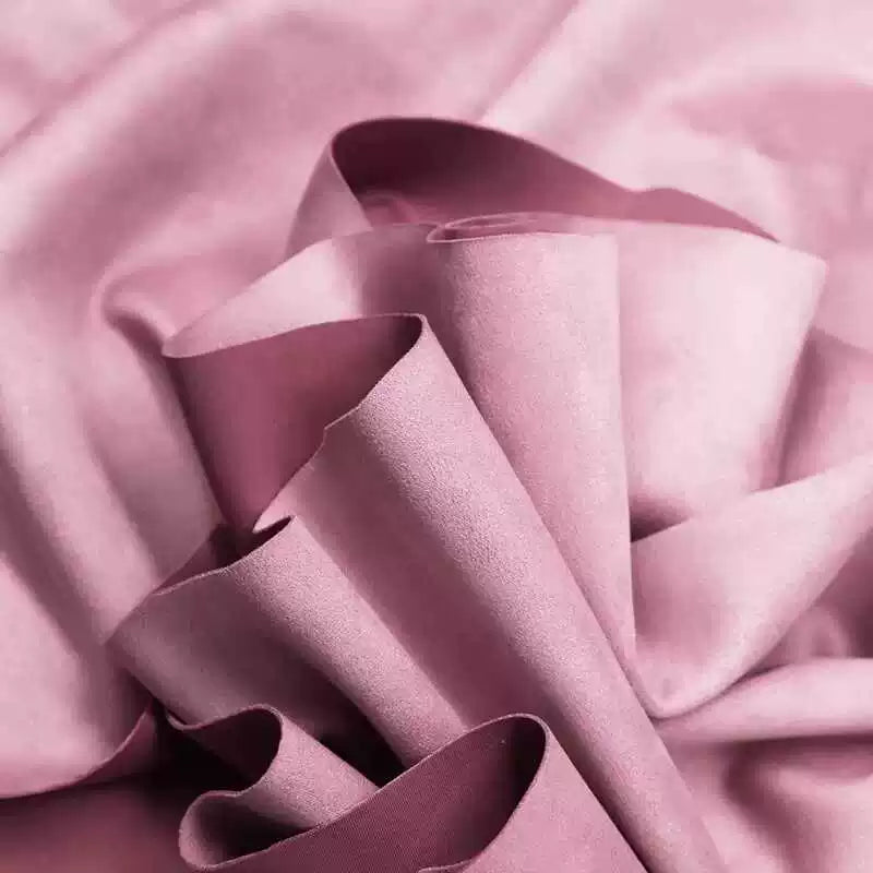 Lightweight Suede Fabric, Soft Brushed Polyester for Bags & Apparel - Bright Pink
