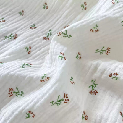Cotton Double Gauze Floral Fabric, for Baby & Summer Sewing