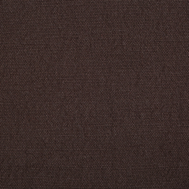 Heavy Linen Cotton Fabric, Solid, 55 in Wide - Deep Coffee