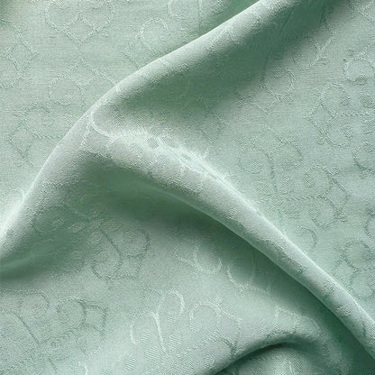 Rayon Jacquard Fabric, Medallion-Floral Chinese-Style Cloth