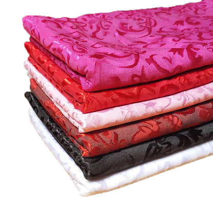 Gold Ingot Jacquard Cotton Fabric By The Yard | 6 Colors, 59" Wide for Robes & Loungewear