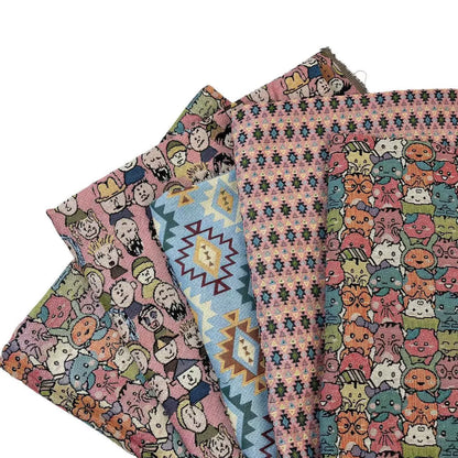 Oil-Painting Style Jacquard Fabric, Woven Cloth for Bags, Shoes & Decor