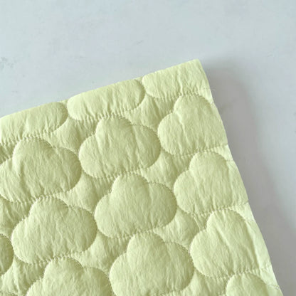 Cloud Quilted Fabric, Plush for Apparel & DIY, 51 in Wide - Cloud Yellow