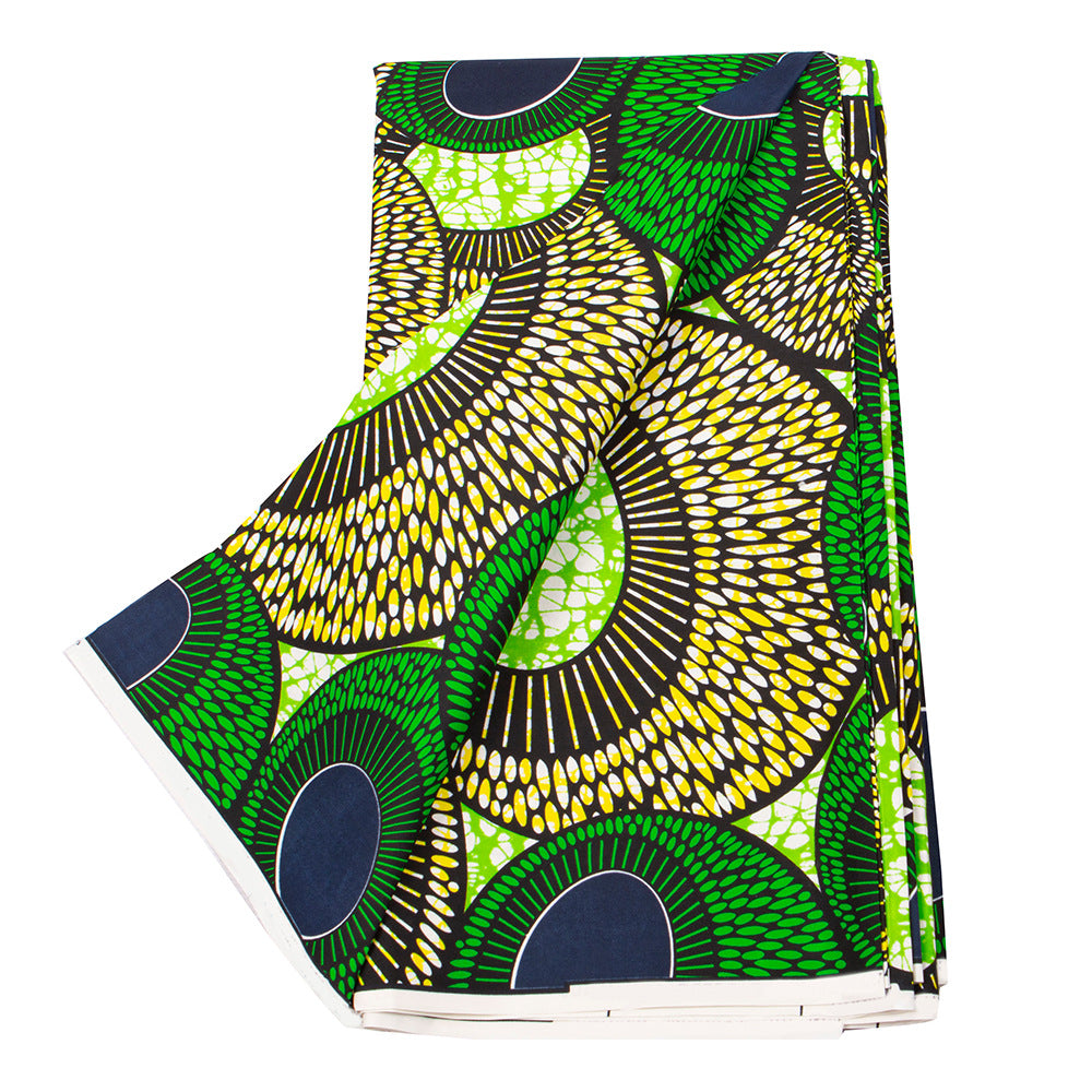 African Wax Print Fabric, Double-Sided Polyester (Assorted)