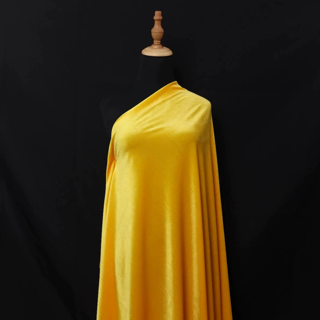 Silky Velvet Fabric, 20 Colors for Dresses, Qipao & DIY - Bright Red