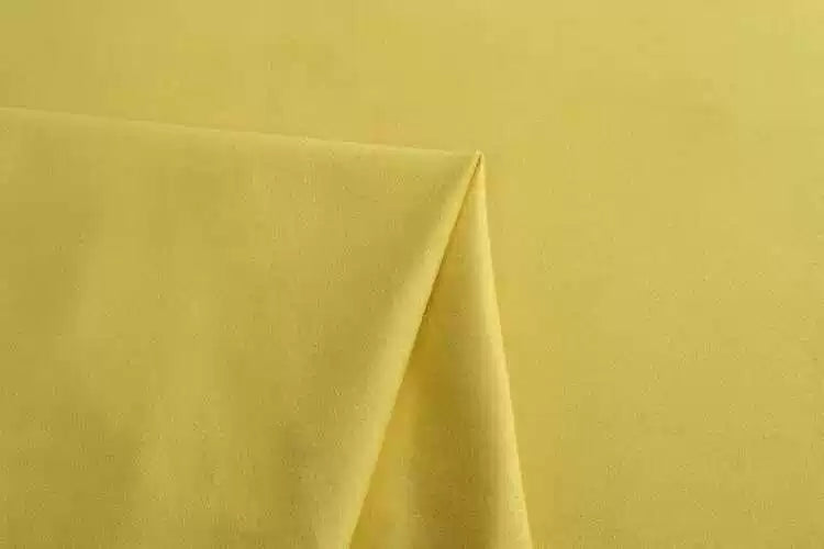 Lightweight Suede Fabric, Soft Brushed Polyester for Bags & Apparel - Yellow