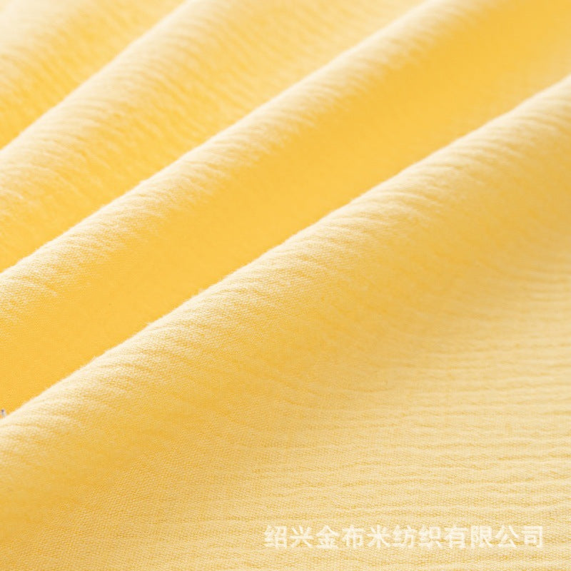 Double Gauze Fabric, Cotton Plaid & Dots (14 Prints) - Bright Yellow
