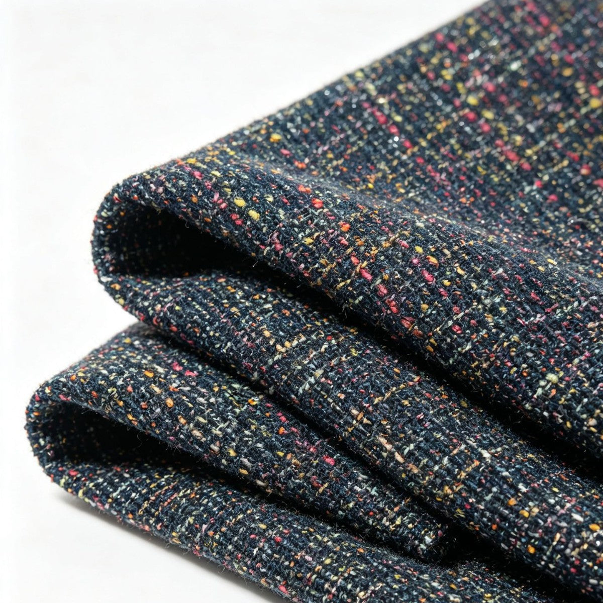 Heavy Wool Blend Tweed Fabric, for Coats & Skirts