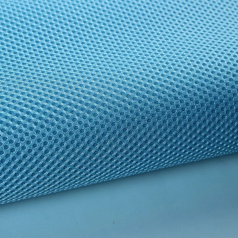 3D Mesh Fabric, Breathable 3-Layer, for Crib Rails, Sofa Covers & Sneakers - Blue