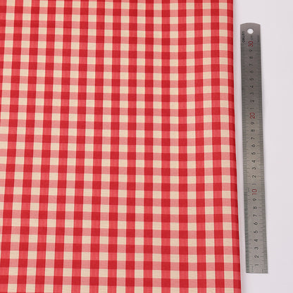 Floral Polyester Fabric - Home Decor & Craft by the Yard - Red