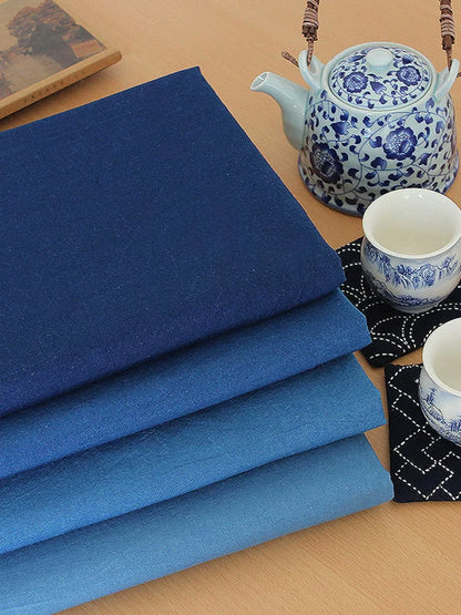 Indigo Dyed Cotton Fabric, for Sashiko & Dresses