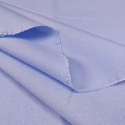 Combed Cotton Shirting, 40s Poplin, 59 in Wide - Light Blue