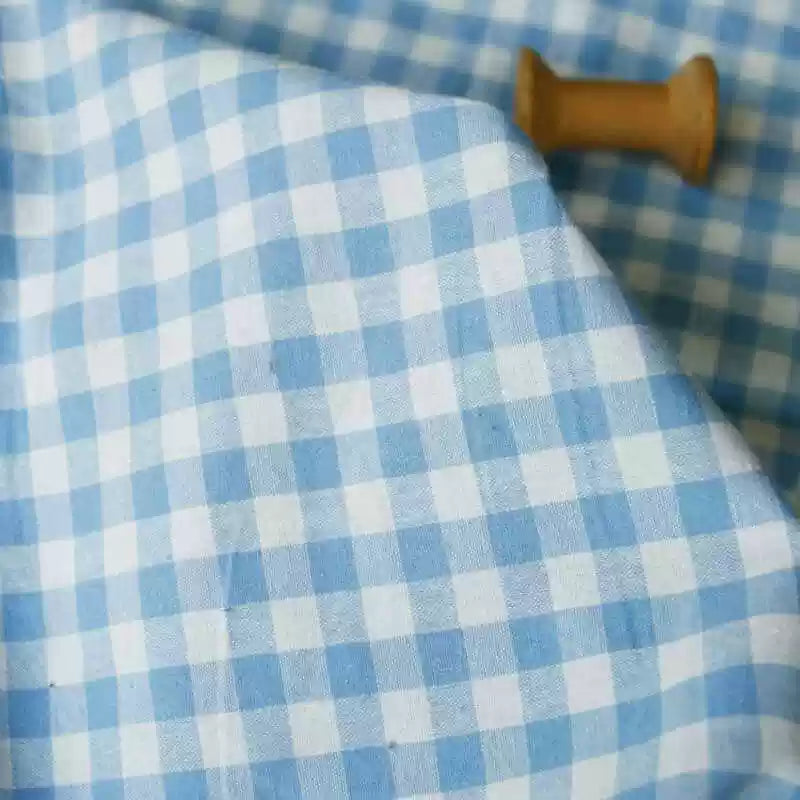 Cotton Yarn-Dyed Check Fabric, for Shirts & Table Linens