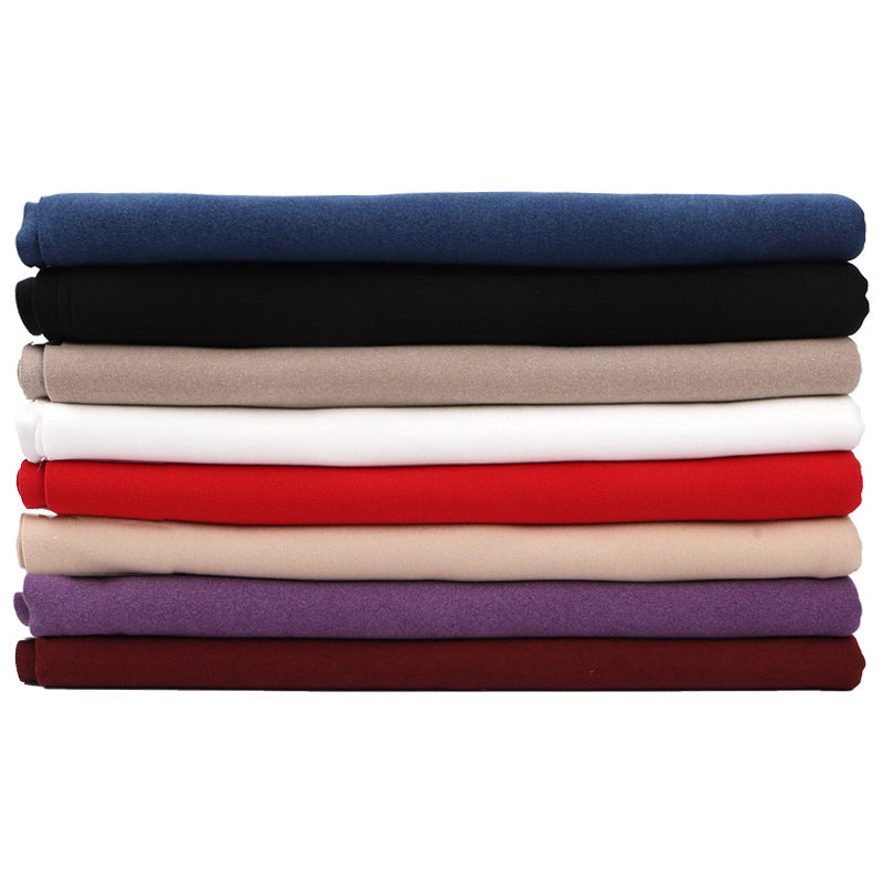 Double-Brushed Stretch Knit Fabric, Warm Cationic Polyester for Thermal Wear