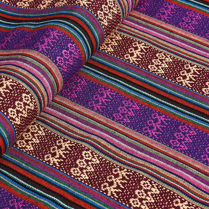 Ethnic Cotton Linen Tablecloth Fabric, Vintage Woven for Home Decor - 33#