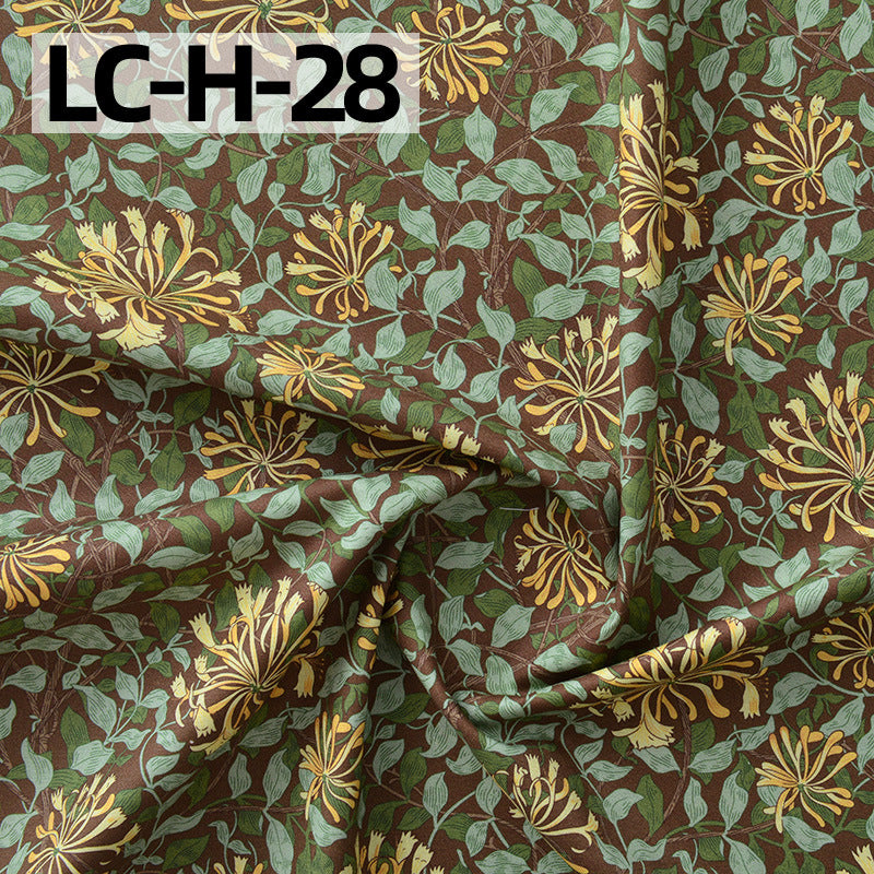 Floral Cotton Plain Fabric - Shirt & Dress by the Yard - LC-H-28
