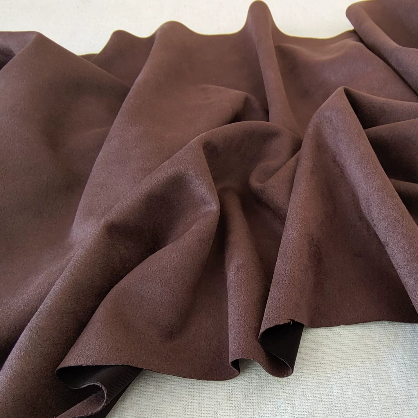 Stretch Suede Fabric, 23 Colors for Jackets, DIY Bags & Sofa Covers - Coffee 66#