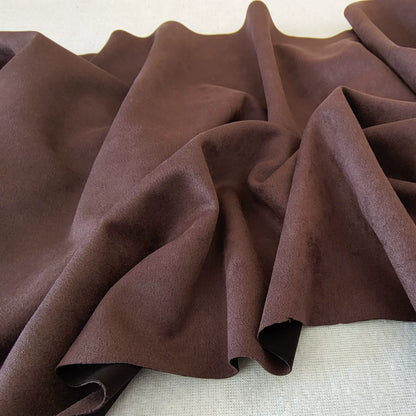 Stretch Suede Fabric, 23 Colors for Jackets, DIY Bags & Sofa Covers - Coffee 66#