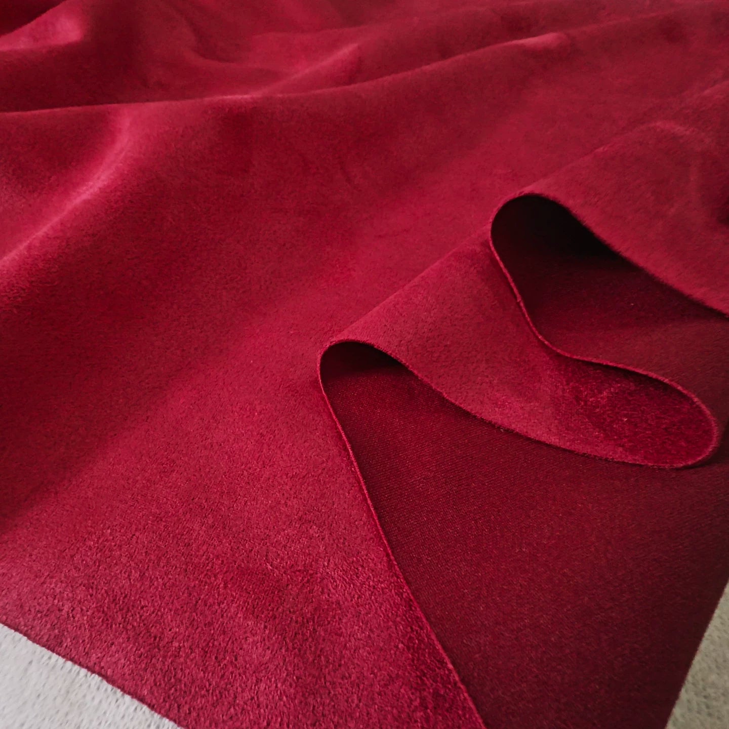 Stretch Suede Fabric, 23 Colors for Jackets, DIY Bags & Sofa Covers - Rust Red 1#