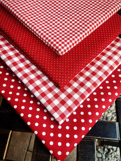 Cotton Polka Dot & Check Fabric, for Shirts & Cushions