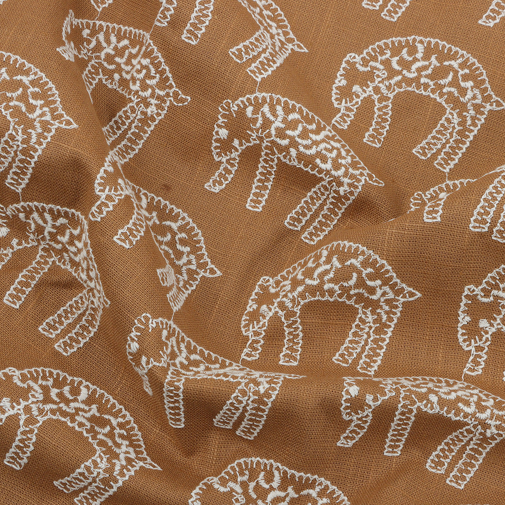 Leopard Embroidery Fabric, for Jackets, 47 in Wide