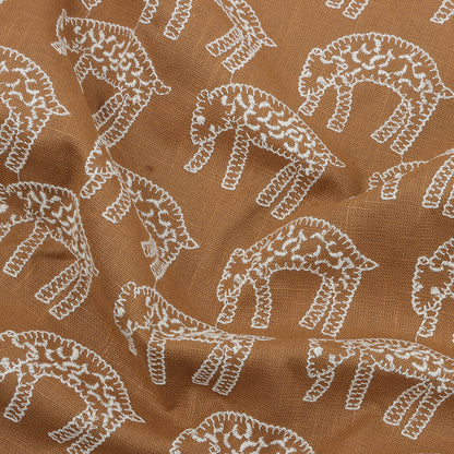 Leopard Embroidery Fabric, for Jackets, 47 in Wide