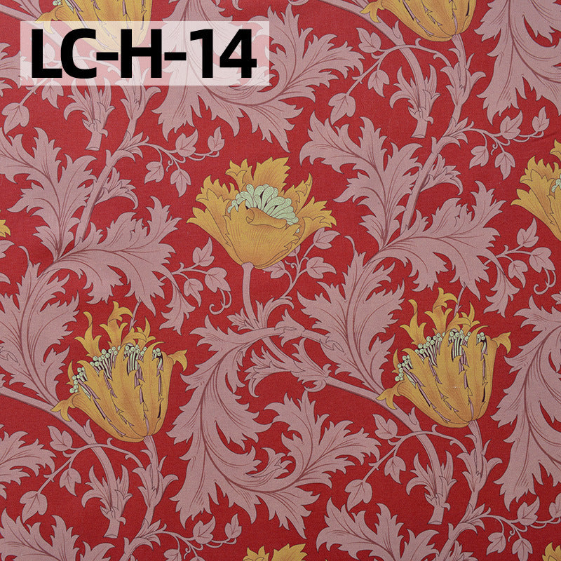 Floral Cotton Plain Fabric - Shirt & Dress by the Yard - LC-H-14