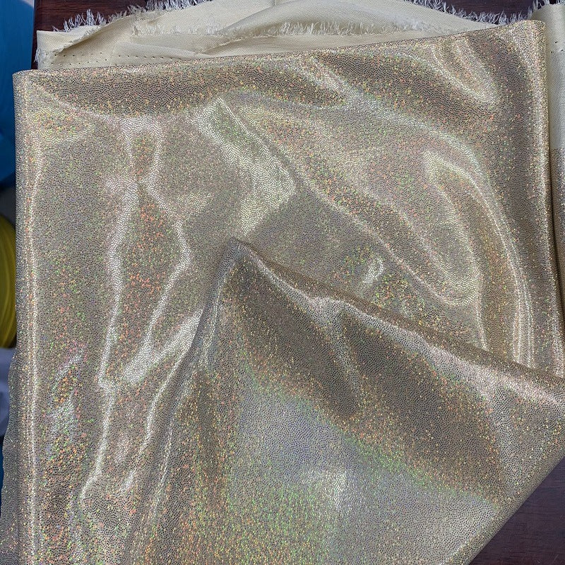 Silver Foil Stretch Stage Fabric, for Live Stream & Stage