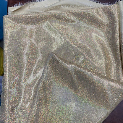 Silver Foil Stretch Stage Fabric, for Live Stream & Stage
