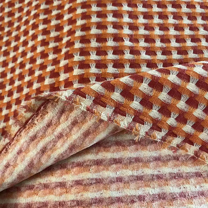 Houndstooth Polyester Fabric, Classic Check Cloth for Sofa & DIY