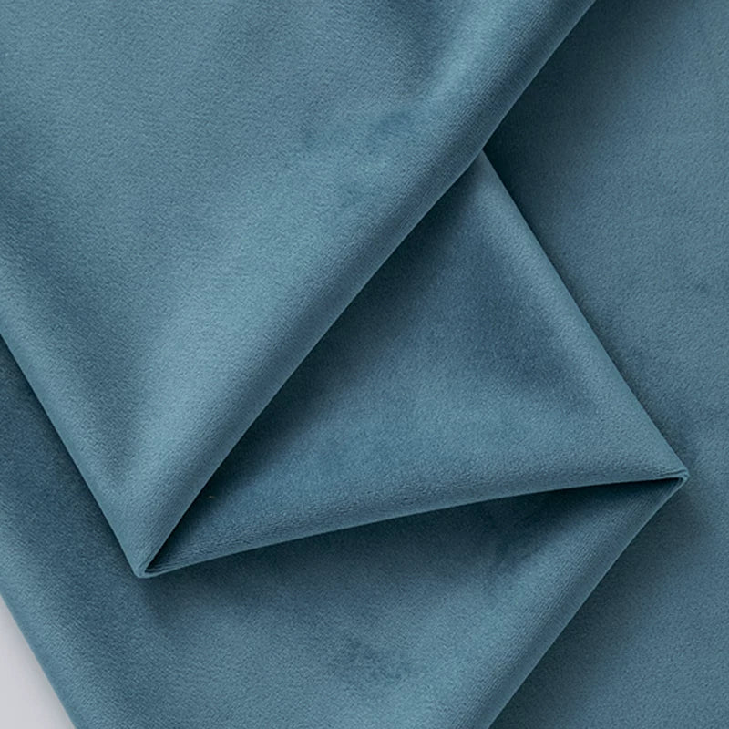 Pink Velvet Fabric, 17 Colors for Sofa Covers, Curtains & Backdrops - Peacock Blue