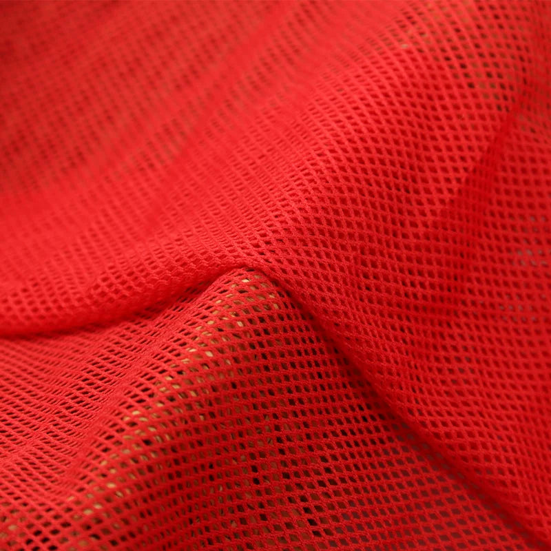 Dense Mesh Net Fabric, Mosquito & Lining, for Curtains, Linings & Baby Gloves - Bright Red