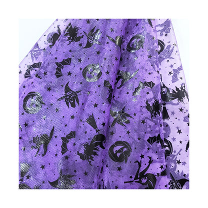Halloween Witch Net Sheer Polyester Mesh Fabric, Fine Weave