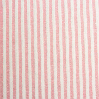Washed Stripe Woven Cotton Fabric, Fine Stripes for Shirts & Crafts - Pink 9