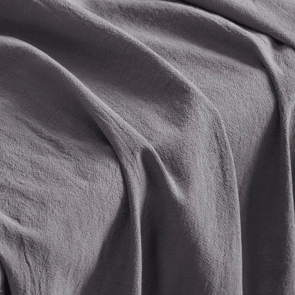 Washed Cotton Linen-Look Fabric, for Hanfu, 54 in Wide - Grey