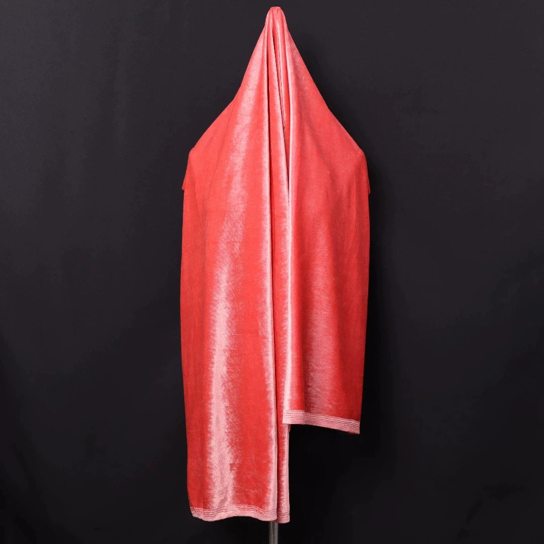 Silky Velvet Fabric, 20 Colors for Dresses, Qipao & DIY - Sakura Pink