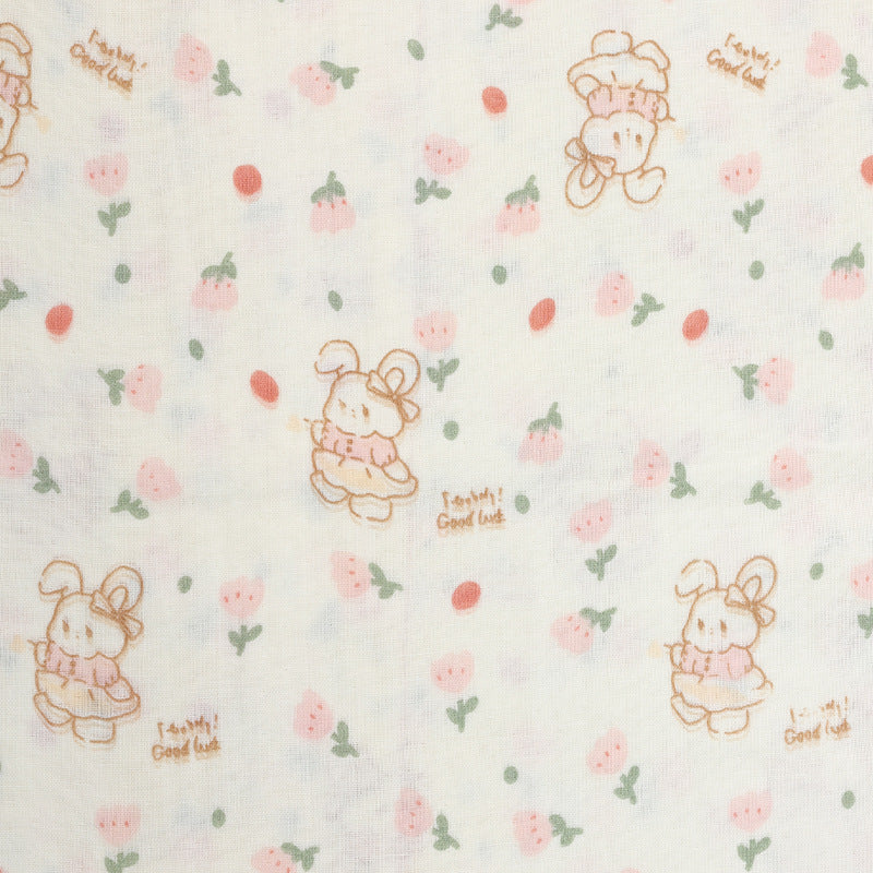 Cotton Double Gauze Fabric, Tulip & Star Prints (6)